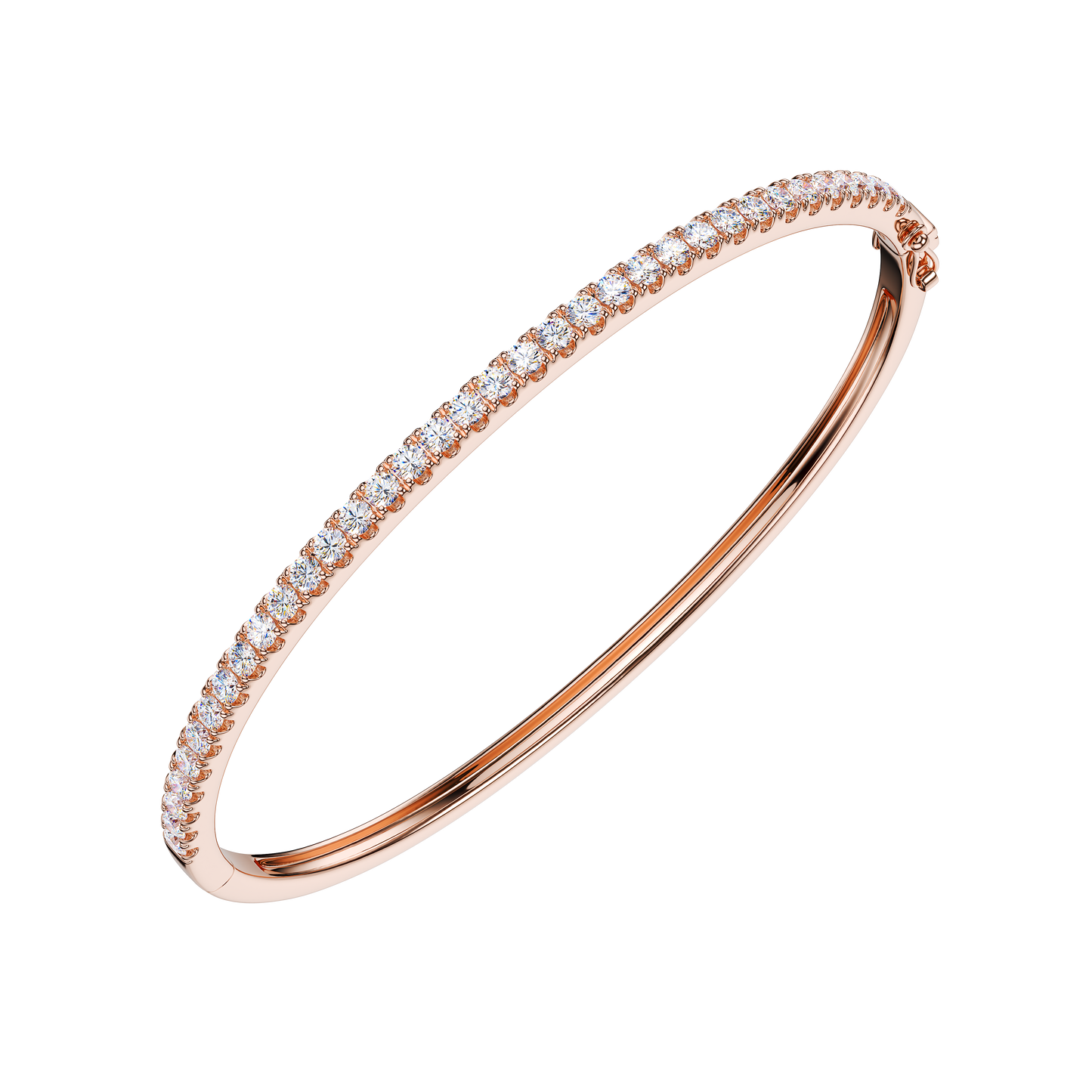 Rose Gold Sol Moissanite 18K Rose Gold