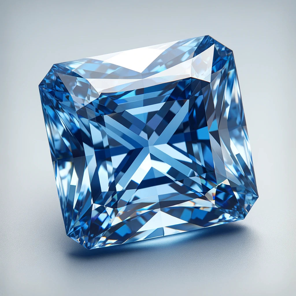 4.70 Ct Asscher Brilliant Cut | Light Blue Color | VVS1 Clarity Excellent | Loose Moissanite for deals Making Jewellry